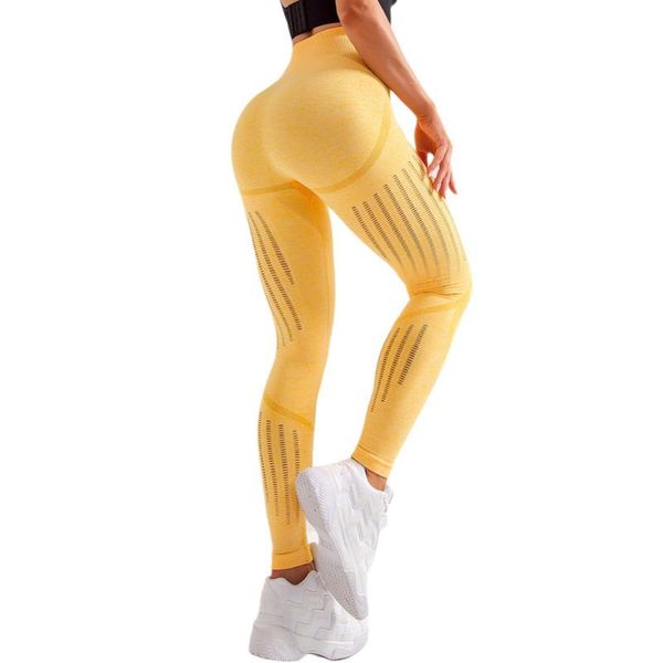 

running pants high waist fitness trousers seamless tight hip yoga quick dry hollow ladies sports europe, Black;blue