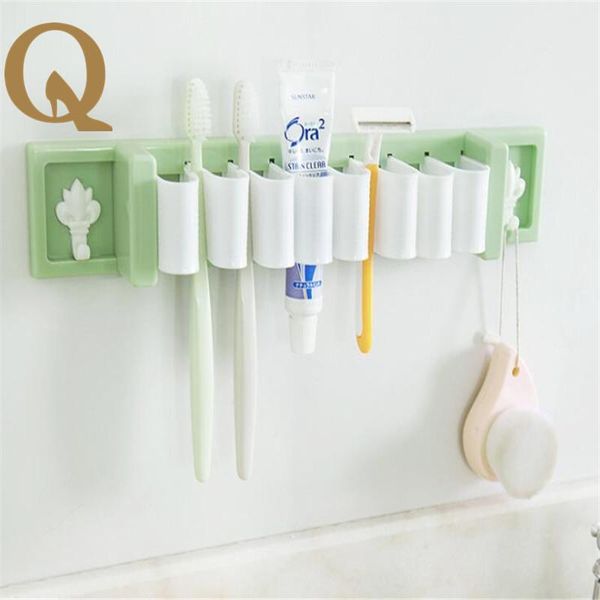 

storage bottles & jars 2021 kitchen tools multifunctional rack paste type seamless wall hanging toothbrush holder kitchen