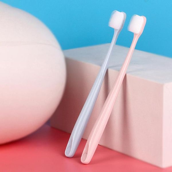 

2pcs soft toothbrush silicone nano tooth brush oral care nano-antibacterial toothbrush oral cleaning tool