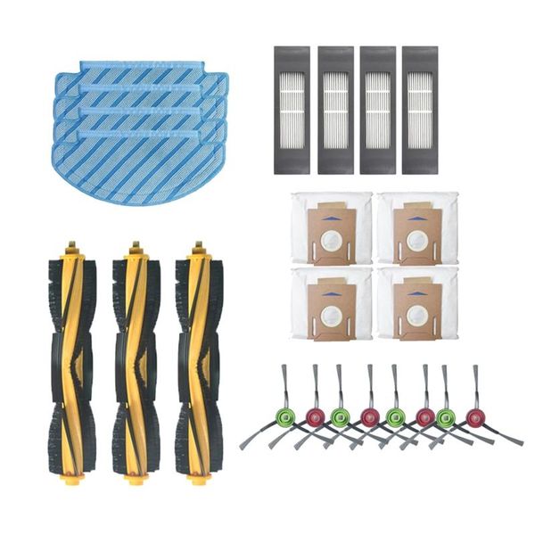 

vacuum cleaners roller brush filters dust bag replacement part kit for ecovacs deebot ozmo t8 aivi robot cleaner accessories