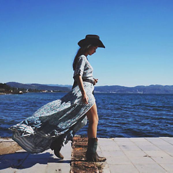 

summer beach floral printed women dress v-neck sashes dress ladies vestidos drapped high waist dress, Black;gray