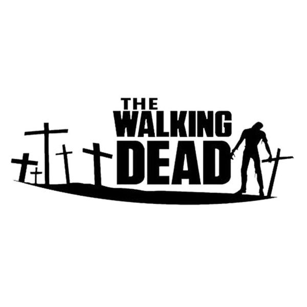 

24.3cm*8.9cm the walking dead sticker vinyl zombie apocalypse living dead car sticker motorcycle accessories car styling c8-0476