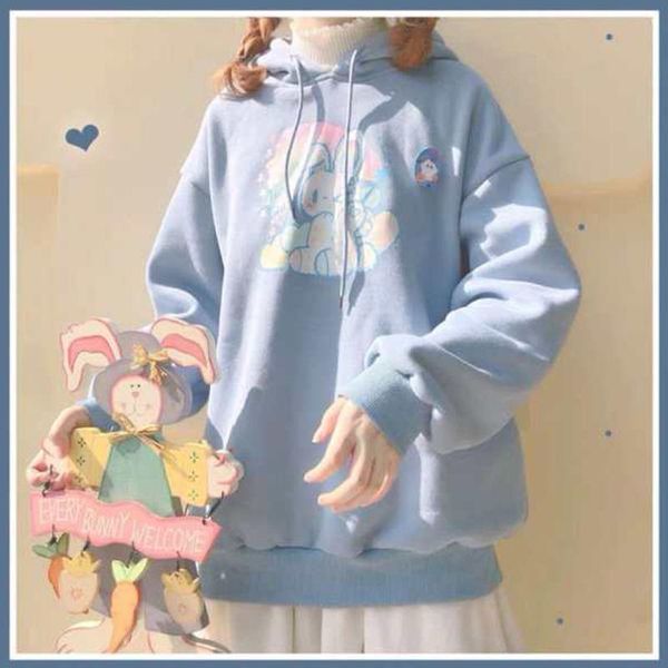 

women's hoodies & sweatshirts kawaii anime hoodie spring autumn fashion print sweatshirt women cute long sleeve loose casual oversize, Black