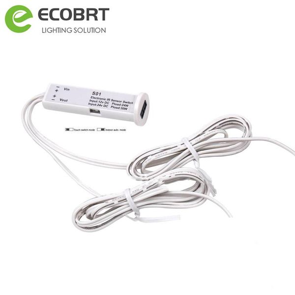 

dual functions ir sensor switch 12v dc for led strip lamps working with 12v / 24v touch sensor switch for lighting fixtures 6pcs