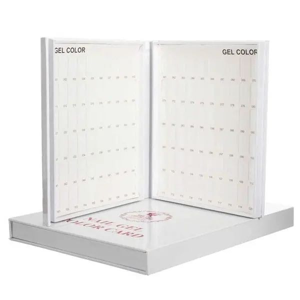 

nail art uv gel tips display card chart book hundreds salon studio polish colors holder set - s, Silver