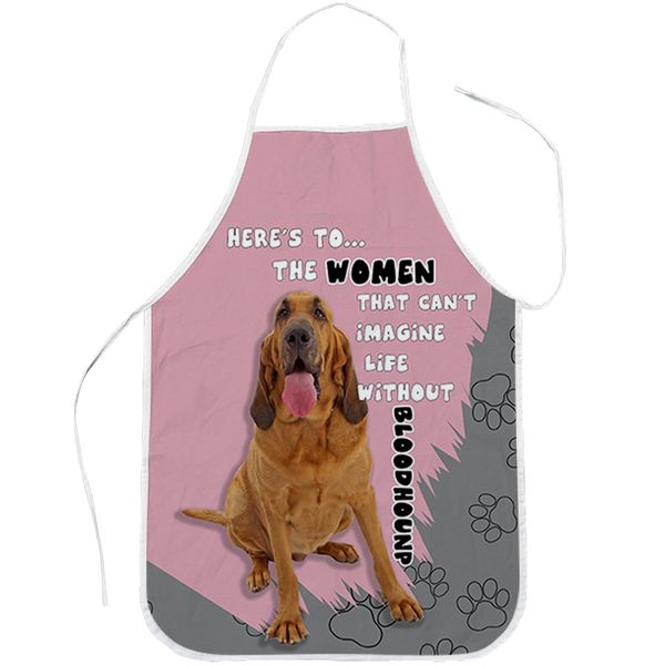 

cloocl animals kitchen apron pets 3d graphic that can not imaging life without bloodhound sleeveless lacing polyester baking aprons home cle