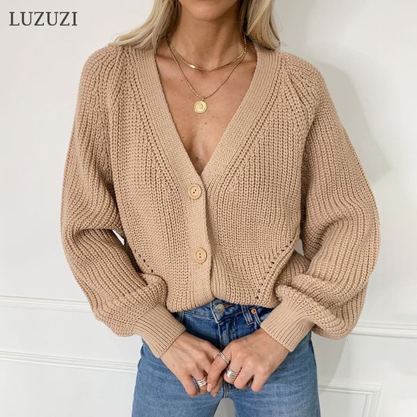 

2021 new v-neck knitted for women casual buttons bat sleeve white sweater cardigan oversize elegant autumn sweaters nyxq, White;black