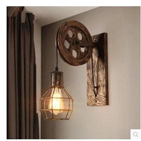 

wall lamp coffee shop restaurant corridor pulley bedroom sconce lights living room decoration