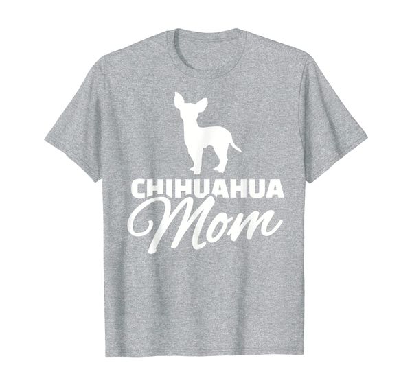 

chihuahua mom t-shirt, White;black