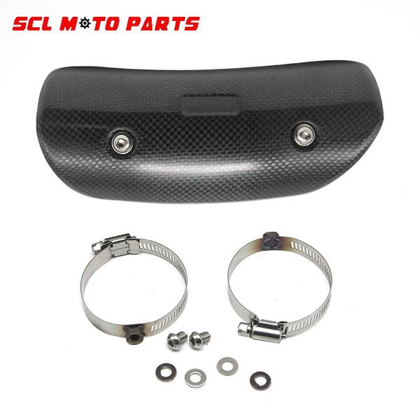 

exhaust pipe alconstar-racing motorcycle muffler link protector heat shield for ninja mt09 z750 r6 gsxr600 gy6 scooter