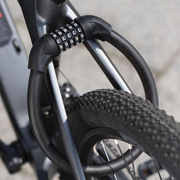 

bike horns mountain password chain lock flexible anti-theft zinc alloy bicycle thickened cylinder outdoor elastic universal
