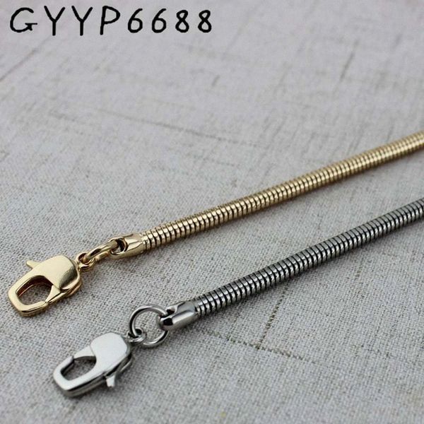 

4.2 mm high ending copper chains metal strap with hook for women bag handbag chain removable long strap chain y62x#, Black