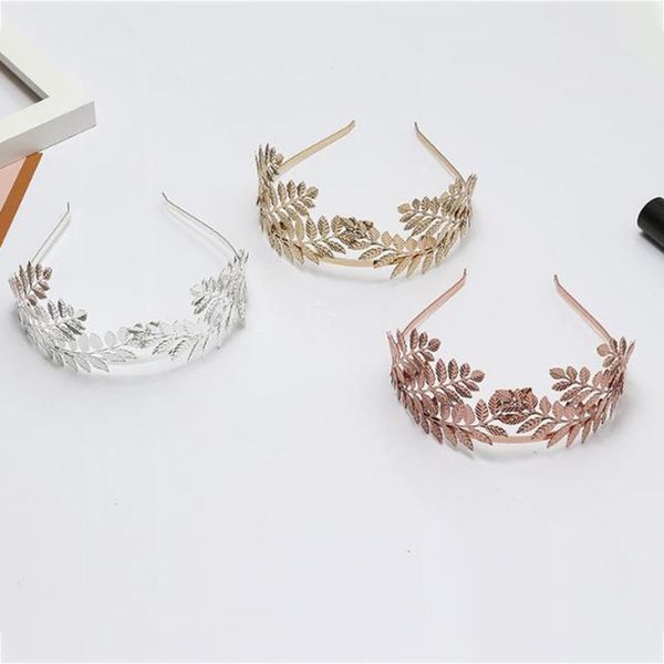 

hair accessories 1pcs leaf style wedding party bridal tiara vintage bride hoop head women jewelry hairband