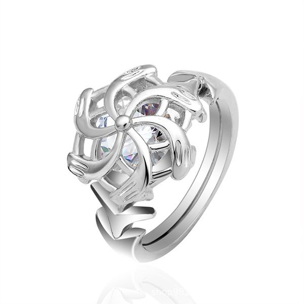 

american ring fashion high-end tonglin exclusive for cross-border european and diamond special artificial, Silver