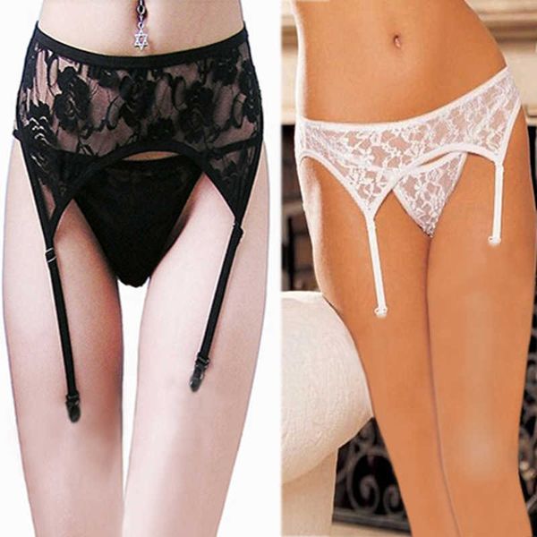 

women ultrasound lace sheer overknee silk panty lingerie fashion belt, Black;white