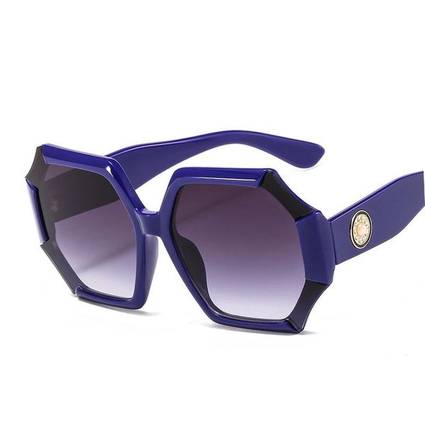 

sunglasses veshion polygon retro pearl men women fashion uv400 glasses, White;black