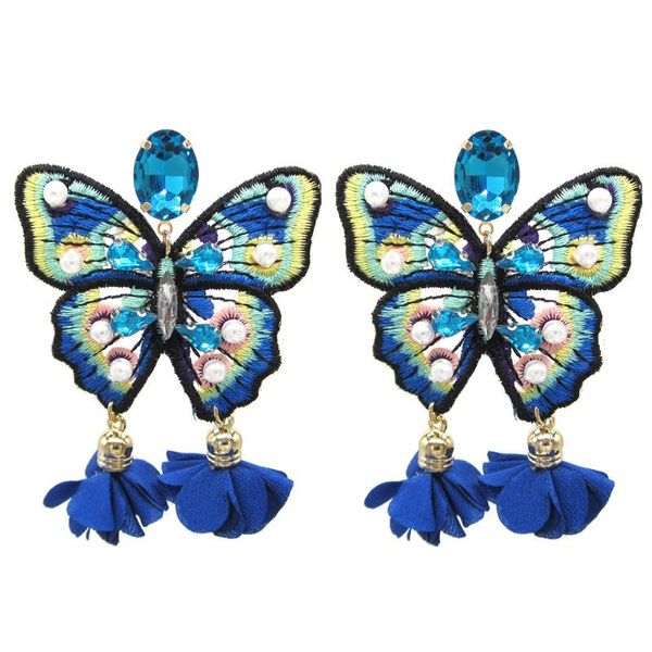 

dangle & chandelier earrings 2021 fashion women beautiful earring bohemian crystal flower tassel drop charm jewelry gifts wholesale, Silver