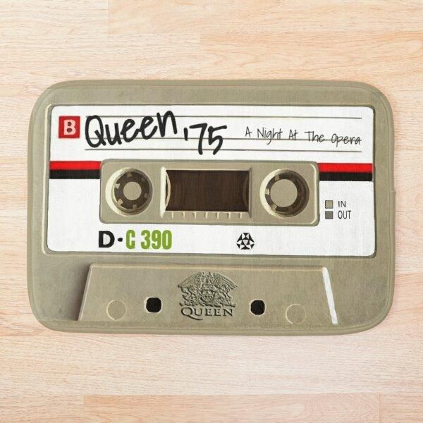

bath mats queen retro cassette 1975 | a night at the opera mat 3d pattern print anti slip soft washable bathroom