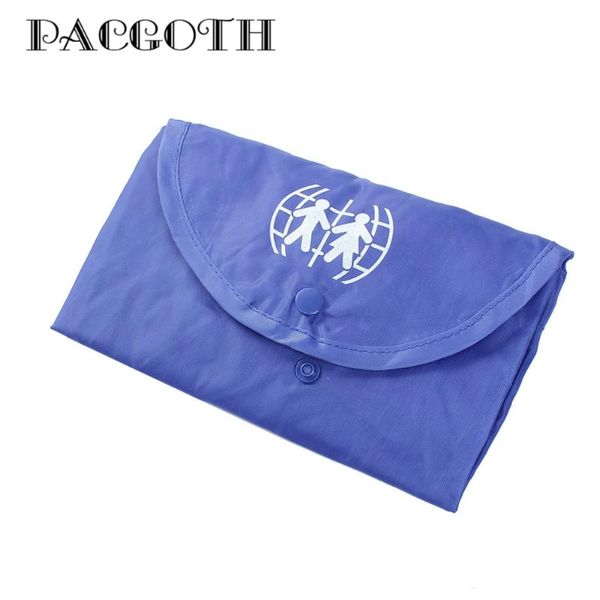 

shopping bags pacgoth casual solid nylon hasp foldable 40cm x30cm, 1 piece