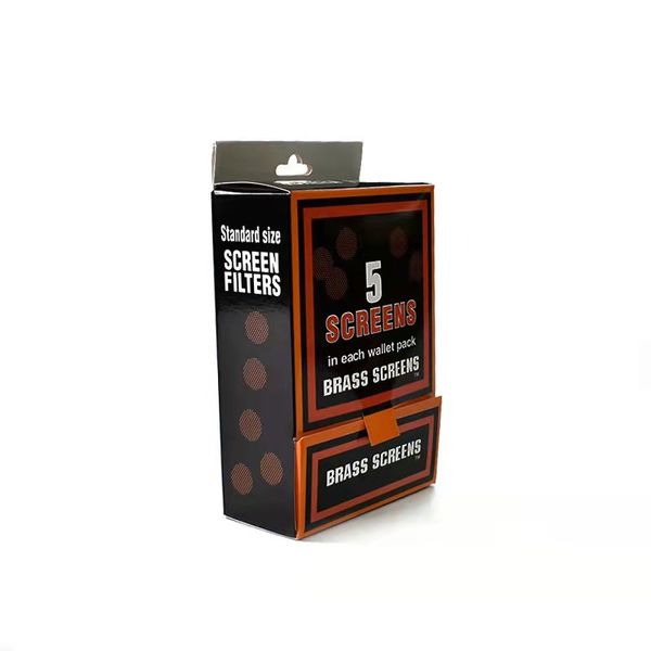 Cam Sigara Boru Ekranları ile 20mm Pirinç Çelik Ekran Filtre Ekran Kuru Herb Tütün Cam Kase Tutucu Sigara İçme 500 Parça / Kutu