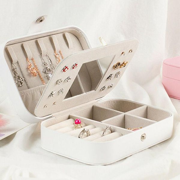 

earring ring jewelry box display storage case organizer flannel tray holder outdoor boxes