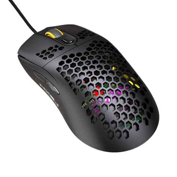 

portable game players hxsj rgb mouse macro programming 6 buttons can turn off the lights 6400dpi wired suitable for gaming