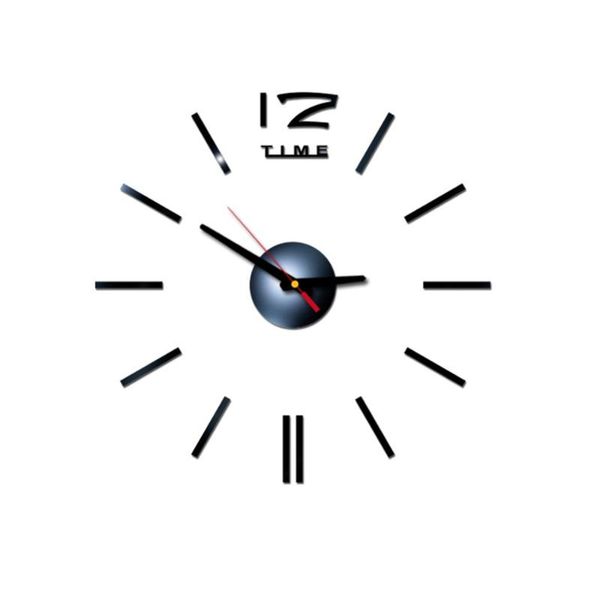 

wall clocks acrylic clock sticker mirror surface removable home office