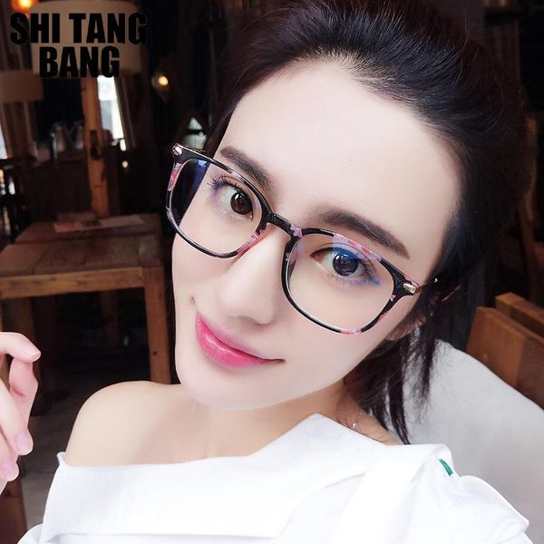 

sunglasses 2021 classic metal vintage square anti-blue glasses female computer anti-ray flat mirror gaming goggles tr90 uv400, White;black