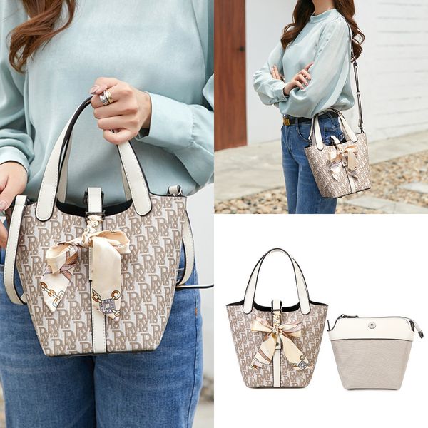 

advanced sense flower bucket bag women's vegetable basket portable new fashion sling shoulder diagonal handbags
