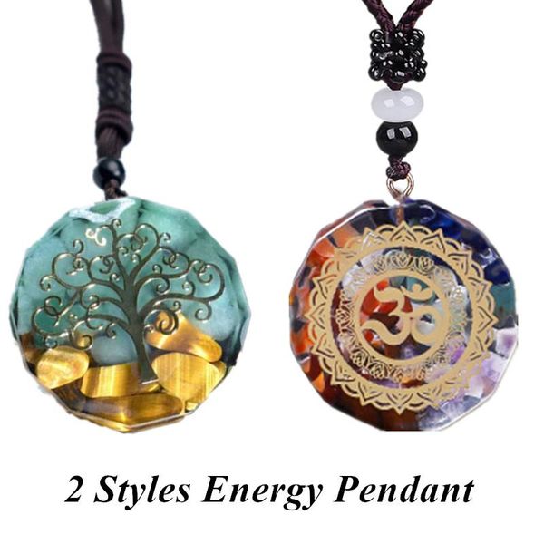 

pendant necklaces handmade vintage colorful natural european and american jewelry color augen energy drops glue into necklace, Silver