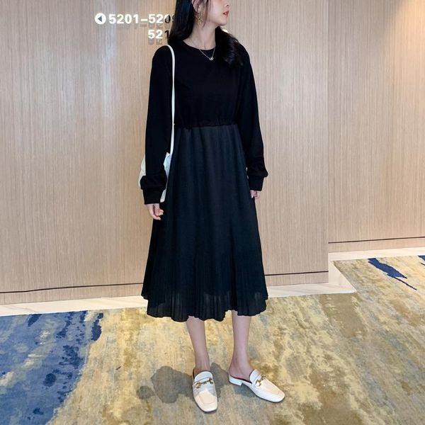 

casual dresses oladivi oversized women hoodies dress faux two pieces patchwork ladies fashion loose spring autumn vestidios 705, Black;gray