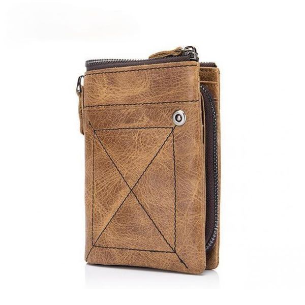 

orm vintage men small leather purse 2021 new leisure wallet card holder multi-card position male coin purse short wallets, Red;black