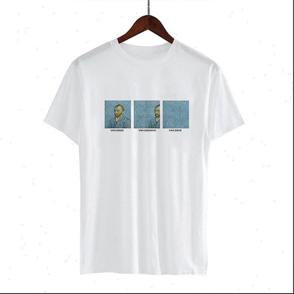 

womens t shirt van gogh art t shirt ladies print harajuku graphic t shirt streetwear casual femme, White