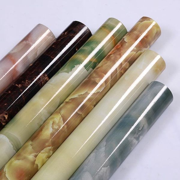 

wallpapers waterproof marbling kitchen oil-proof refurbished stickers tile counterfurniture wall decoration self-adhesive wallpaper