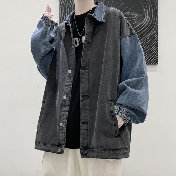 

men's casual shirts denim jacket autumn korean fashion ins sportswear summer thin brand coat, White;black