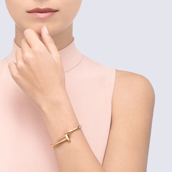 

designer jewelry bracelet with diamond european and american fashion lovers bracelet 16cm 19cm with box l-ca06, Golden;silver