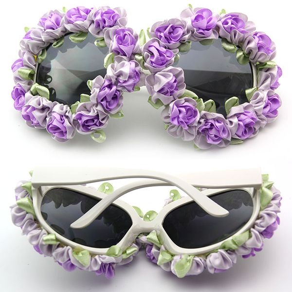

75% off outlet store online new flower glasses, dance sunglasses, halloween party glasses, White;black