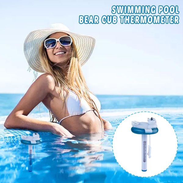

pool & accessories in stock swimming bear cub thermometer floating white outdoor and indoor pools1ml