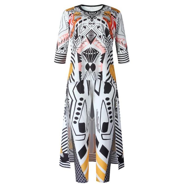 

ethnic clothing two piece matching pant set africa clothes african dashiki fashion geometry suit trousers party for women outfits, Red