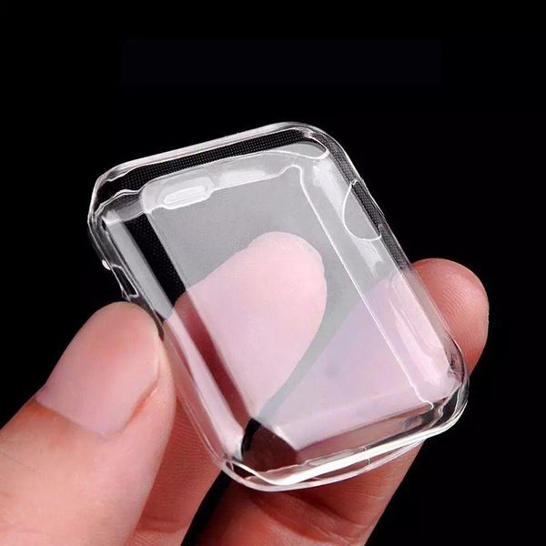 

full protection crystal clear soft tpu case cover for apple iwatch series 1 2 3 4 38mm 42mm 40mm 41mm 44mm 45mm 49mm