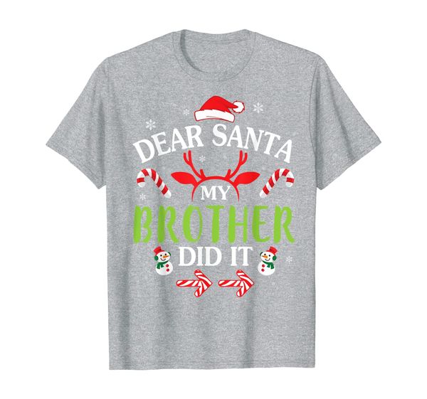 

reindeer face noel costume snow dear santa my brother did it t-shirt, White;black