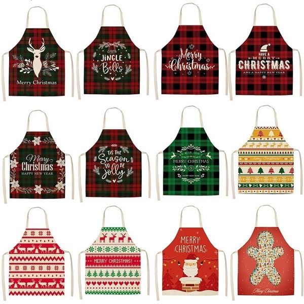 

apron parent-child santa claus christmas tree elk bell apron