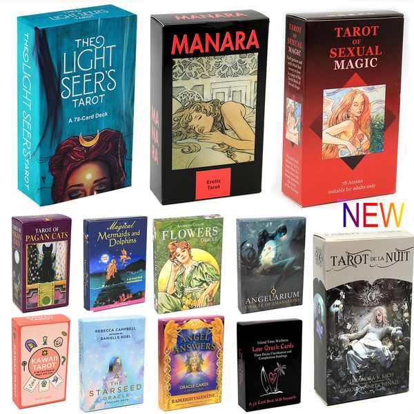 

light seer's tarot 78 card deck card board divination reading love moon near beginners erotic tarot