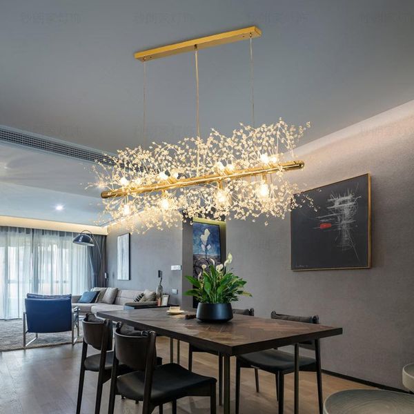 

pendant lamps snowflake chandelier nordic style lamp creative personality crystal model atmosphere light luxury living room lighting