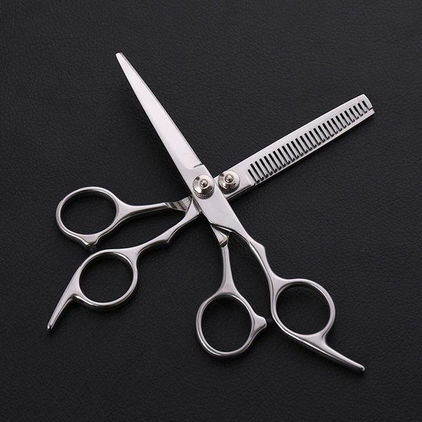 

hair scissors 1pcs portable silver stainless steel cut haircut thinning barber cutting shears hairdresser
