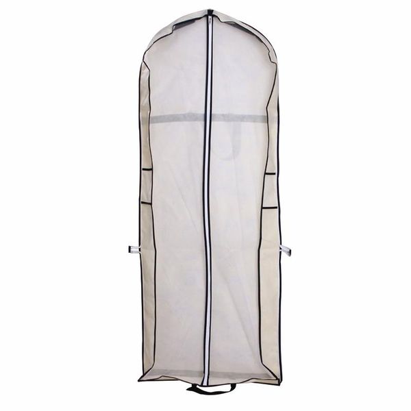 

storage bags universal protective with handle clothes cover portable bridal gown bag zipper closure large capacity non-woven fabric