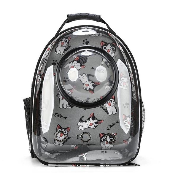 

cat carriers,crates & houses cartoon printed bag pet outing space carrying cabin shoulder dog backpack book packing supplies