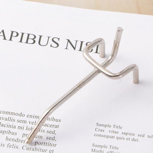 

hooks & rails 50pcs shelf hook supermarket shelves three foot hole board fork triangular