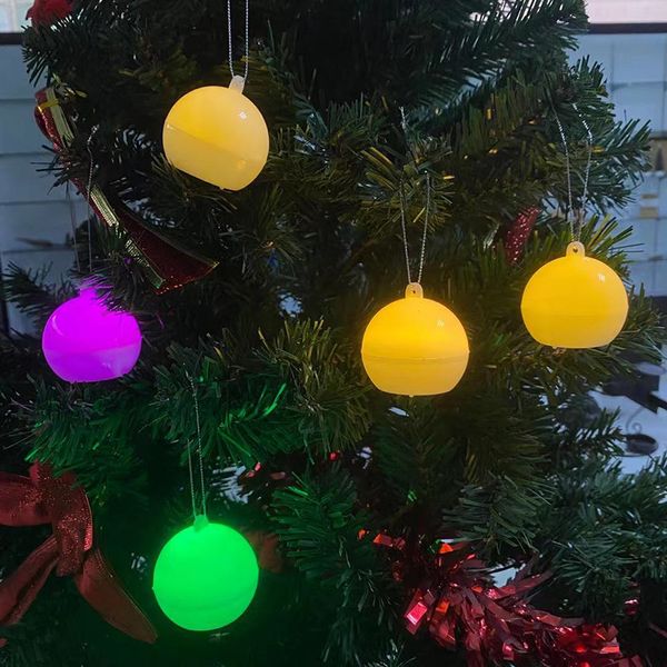 LED-Kugellichter, batteriebetrieben, Weihnachtsdekoration, Kugellicht, flackerndes Teelicht für Baum, Blume, Garten, Zuhause, XMS-Party-Dekoration
