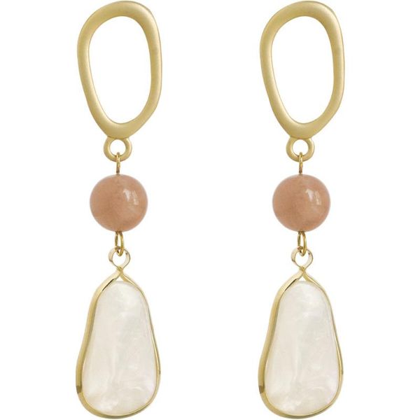 

stud han edition women's elegant temperament noble personality earring earrings adorn article, Golden;silver